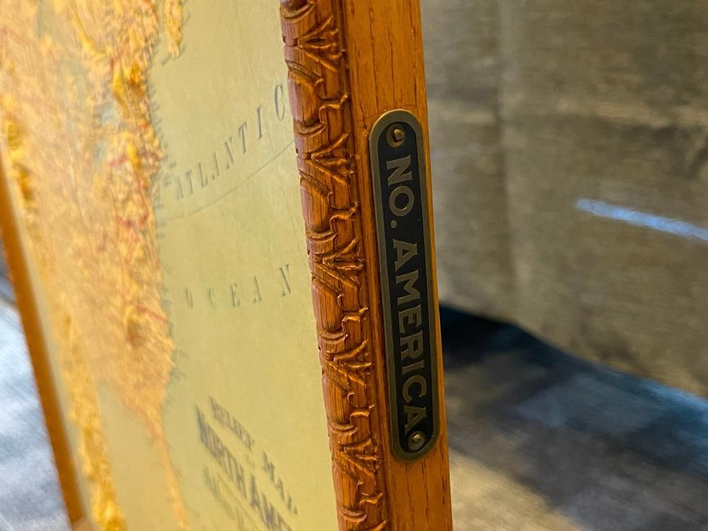 1916 RELIEF MAP OF NORTH AMERICA MADE BY ATLAS RELIEF MAP CO. CHICAGO, ILL. - 11