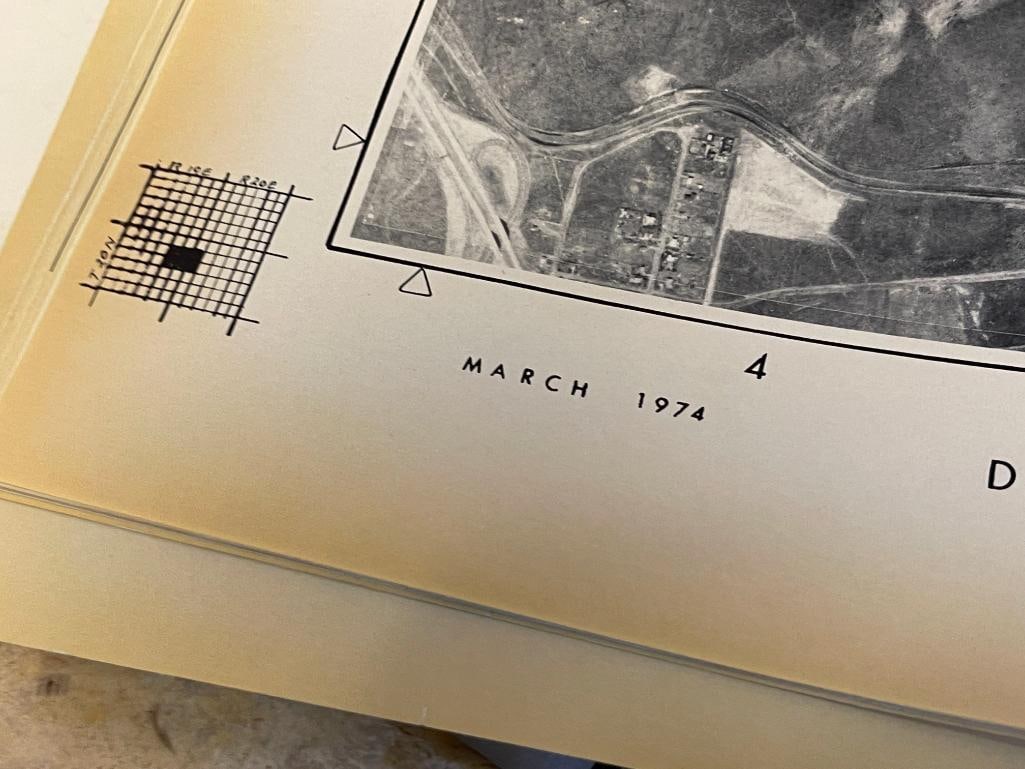 WASHOE COUNTY 1973-74 AERIAL BOOK WITH AERIAL PHOTOS / MAPS LARGE FORMAT - 10