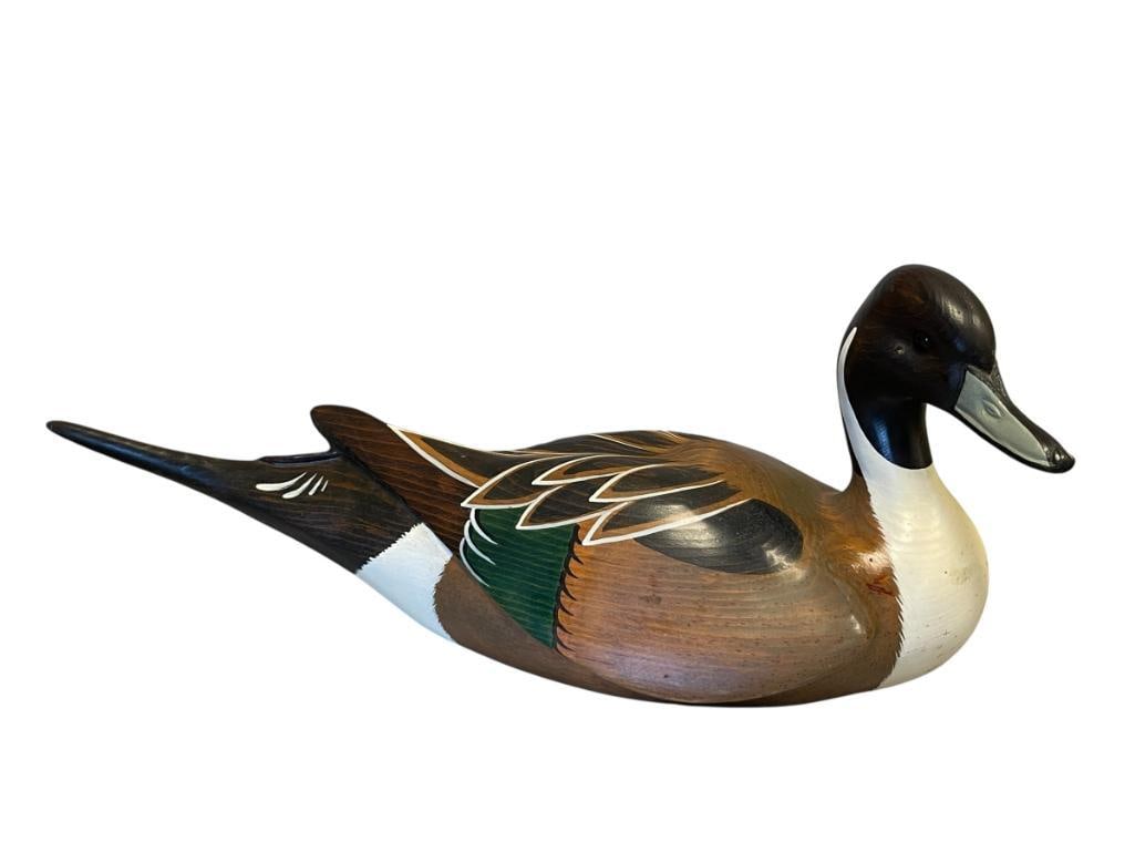 BIG SKY CARVERS HAND CRAFTED LARGE WOODEN PINTAIL DUCK DECOY DESIGNED BY CHRIS LINN (1 of 9)