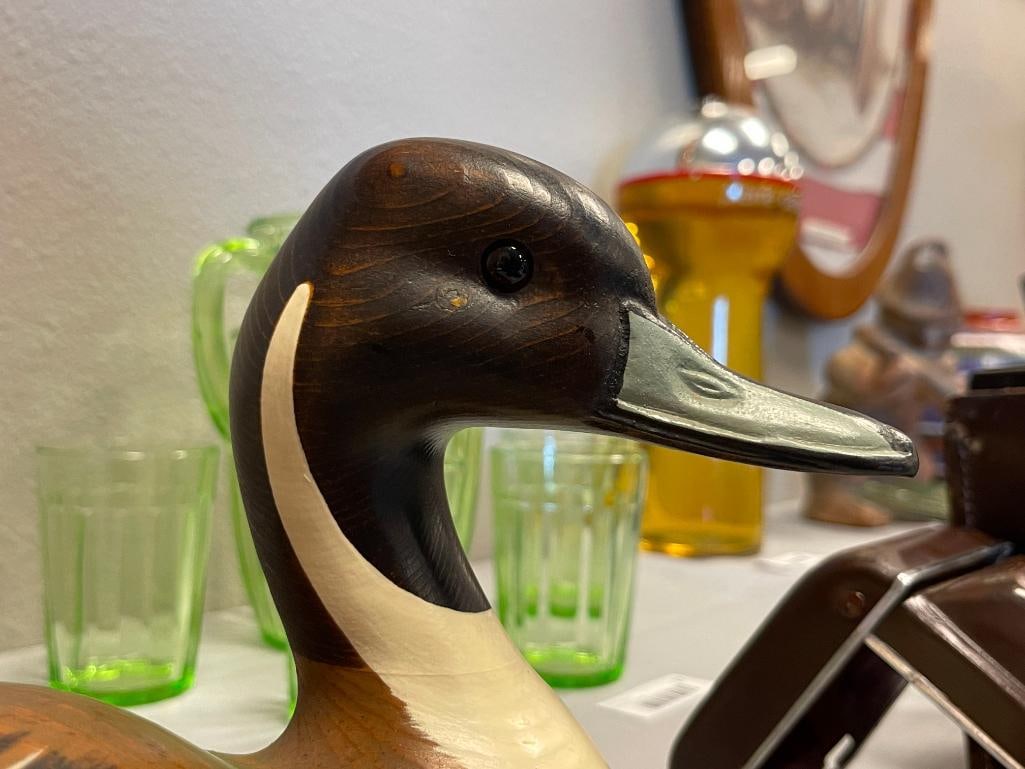BIG SKY CARVERS HAND CRAFTED LARGE WOODEN PINTAIL DUCK DECOY DESIGNED BY CHRIS LINN - 3