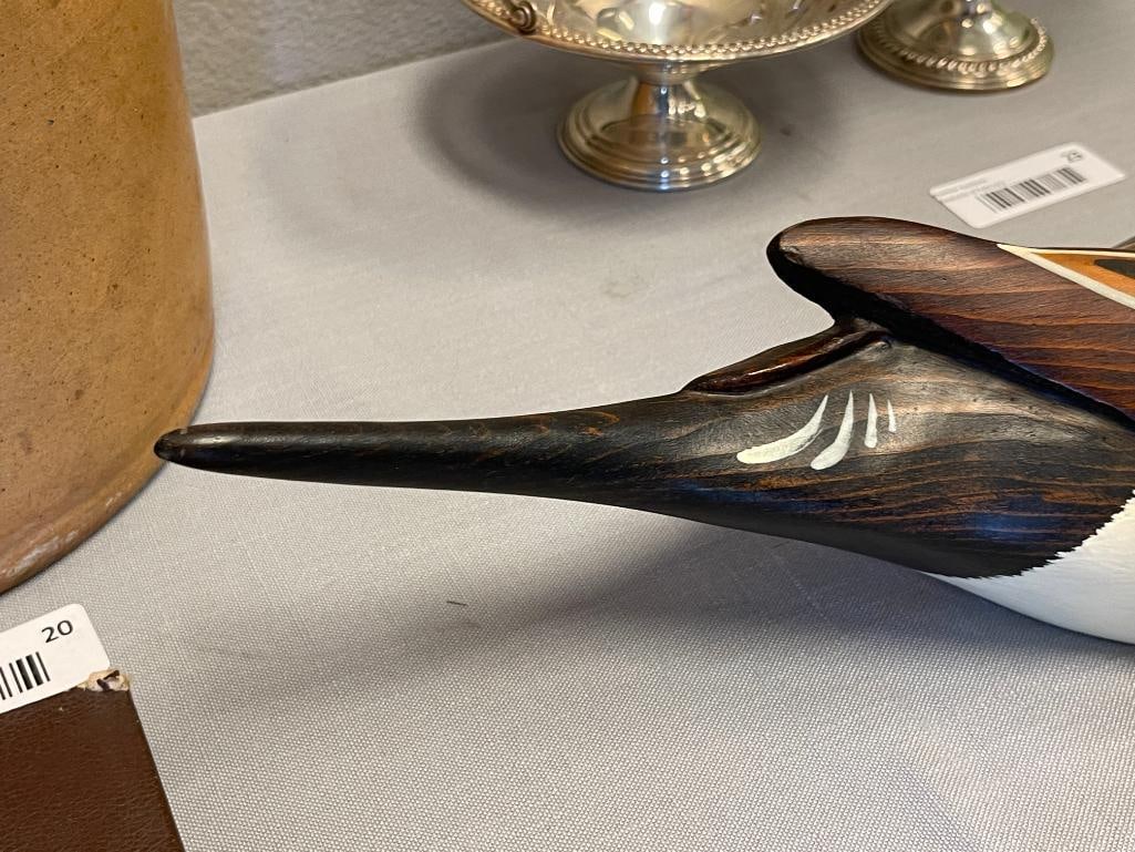 BIG SKY CARVERS HAND CRAFTED LARGE WOODEN PINTAIL DUCK DECOY DESIGNED BY CHRIS LINN - 5