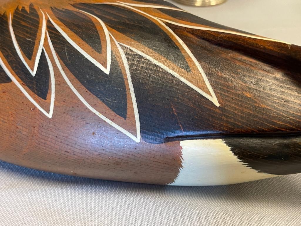 BIG SKY CARVERS HAND CRAFTED LARGE WOODEN PINTAIL DUCK DECOY DESIGNED BY CHRIS LINN - 7