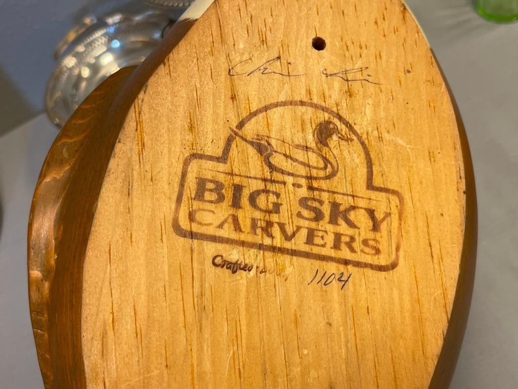 BIG SKY CARVERS HAND CRAFTED LARGE WOODEN PINTAIL DUCK DECOY DESIGNED BY CHRIS LINN - 8