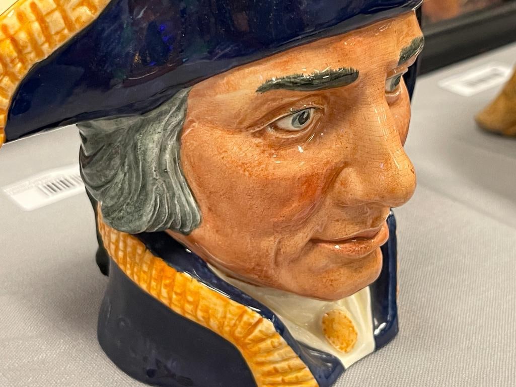 VINTAGE 1951 ROYL DOULTON LORD NELSON CHARACTER TOBY JUG NO. D. 6336 - 3