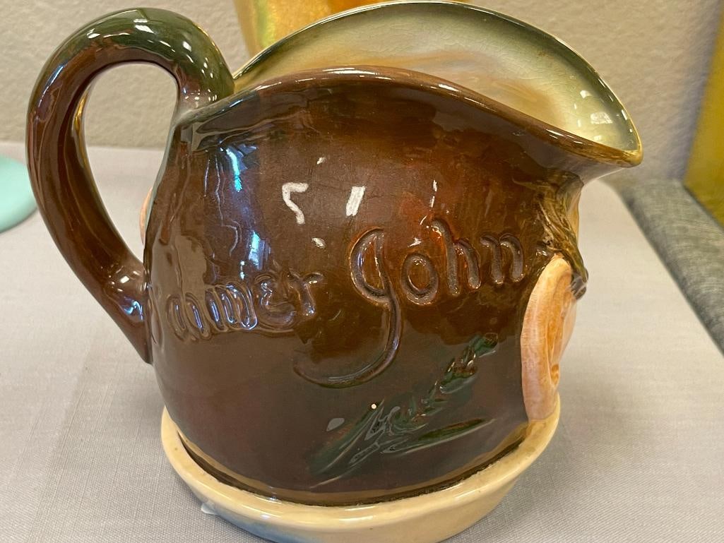 VINTAGE ROYAL DOULTON FARMER JOHN LARGE CHARACTER TOBY JUG - 5