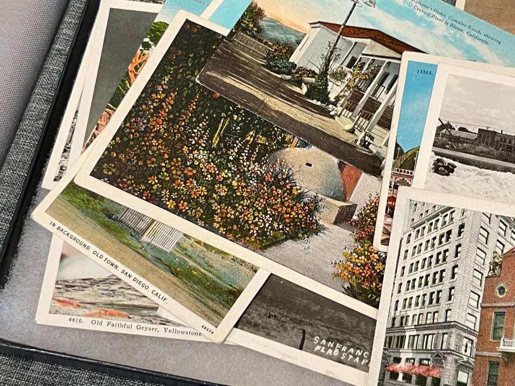 OVER 30 PLUS VINTAGE POSTCARDS MAINLY OF CALIFORNIA LANDMARKS / LANDSCAPES - 2