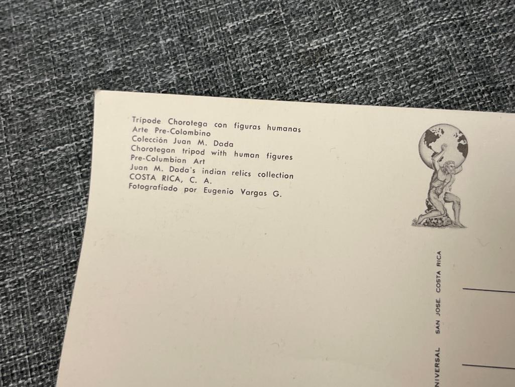 PRE-COLUMBIAN POTTERY THREE-FOOTED BOWL / BRAZIER - 9