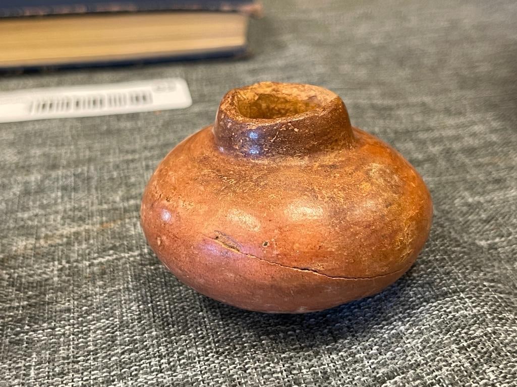 PRE-COLUMBIAN ANCIENT MINIATURE ROUND BOTTOM POTTERY BOWLS / ARTIFACTS - 3