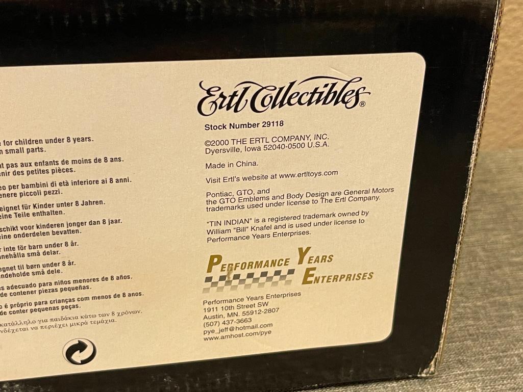 TIN INDIAN KNAFEL PONTIAC LIMITED EDITION BY ERTL COLLECTIBLES - 5