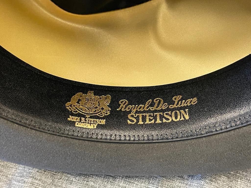 VINTAGE STETSON ROYAL DELUXE GREY FELT FEDORA SIZE 7 - 5
