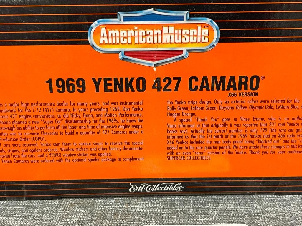 AMERICAN MUSCLE 1/18 DIE-CAST MODEL 1969 YENKO 427 CAMARO ISSUE # 6 - 8