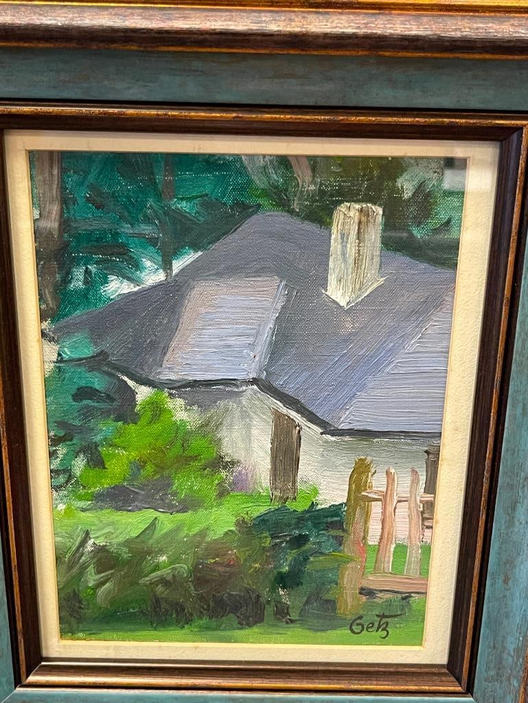 ARTHUR KIMMEL GETZ AMERICAN ILLUSTRATOR ORIGINAL OIL ON CANVAS BOARD PAINITING - 2