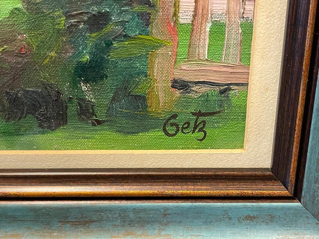 ARTHUR KIMMEL GETZ AMERICAN ILLUSTRATOR ORIGINAL OIL ON CANVAS BOARD PAINITING - 4