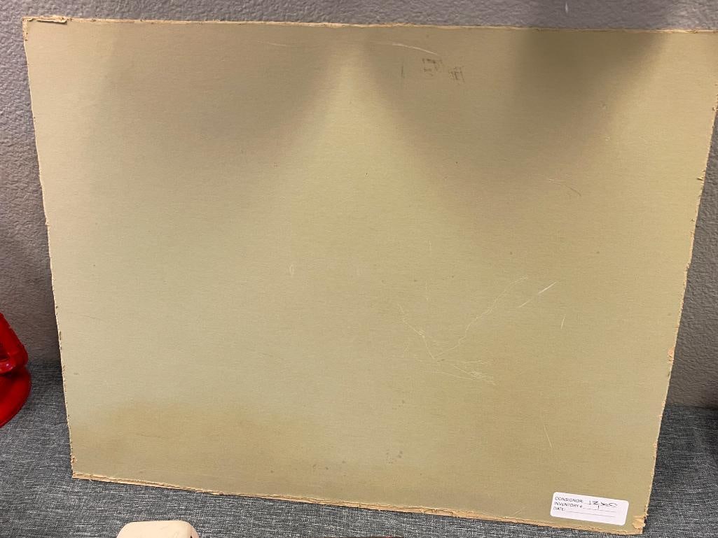 MICHAEL LLOYD WELL KNOWN SILVERSMITH AND ARTIST ORIGINAL WATERCOLOR ON TEMPURA PAPER - 7