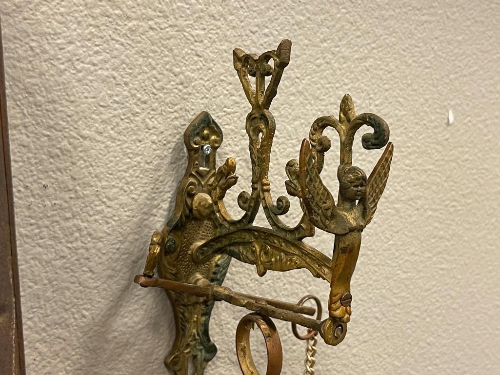 EARLY 20TH CENTURY SOLID BRASS MONESTARY BELL WITH INSCRIPTION - 6