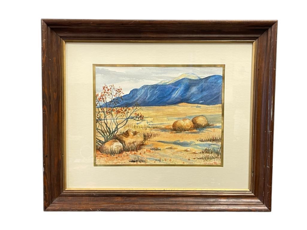 JACLYNN BELTZ ORIGINAL WATERCOLOR ON PAPER DESERT LANDSCAPE (1 of 6)