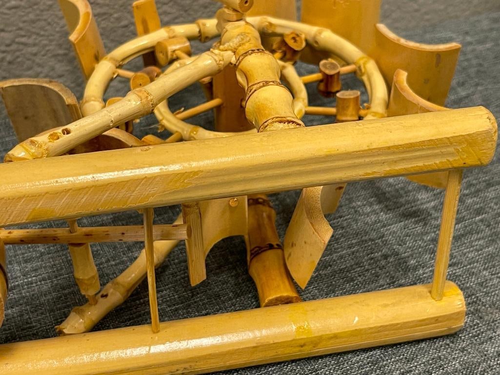 MINIATURE HAND MADE BAMBOO WATER WHEEL - 5