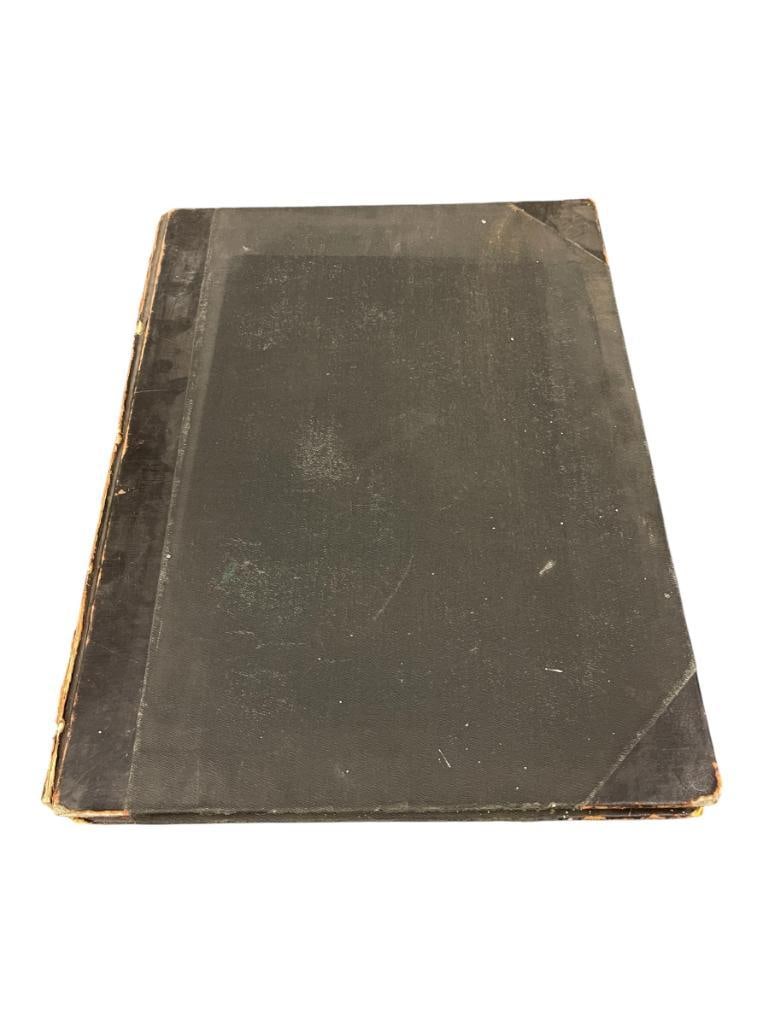 RENO EVENING GAZETTE APRIL - SEPTEMBER 1902 VOL. 53 BOUND NEWSPAPERS: LEATHER BOUND NEWSPAPERS WITH GILT LETTERING ON THE SPINE, SHOWS WEAR ON THE COVERS AND DAMAGED SPINE, BOOK INTACT, FEW PAGES HAVE BENT CORNERS OTHERWISE PAGES ARE IN GOOD CONDITION 18" X 24"