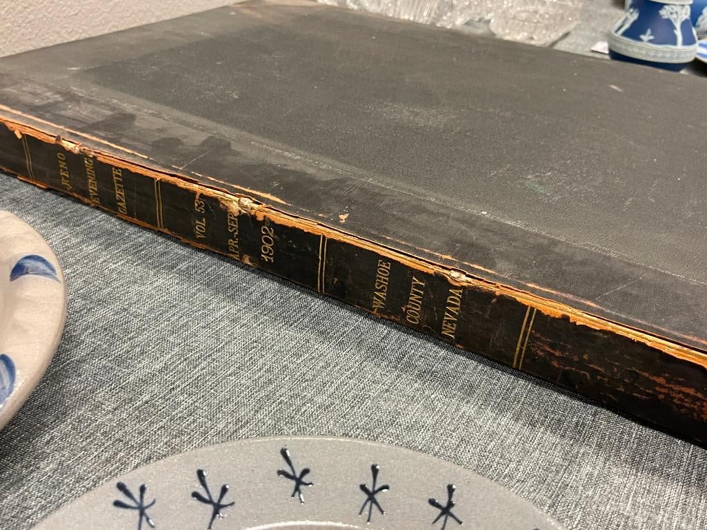 RENO EVENING GAZETTE APRIL - SEPTEMBER 1902 VOL. 53 BOUND NEWSPAPERS - 3