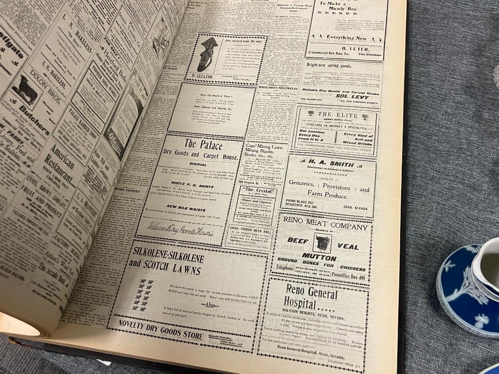 RENO EVENING GAZETTE APRIL - SEPTEMBER 1902 VOL. 53 BOUND NEWSPAPERS - 5