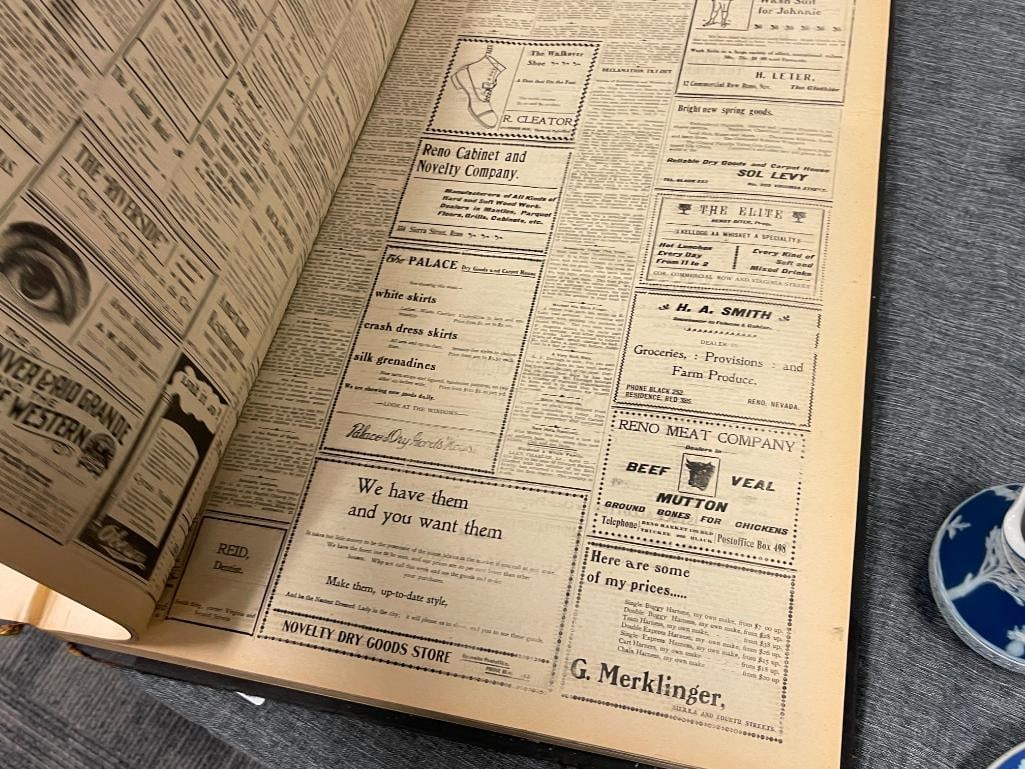 RENO EVENING GAZETTE APRIL - SEPTEMBER 1902 VOL. 53 BOUND NEWSPAPERS - 7