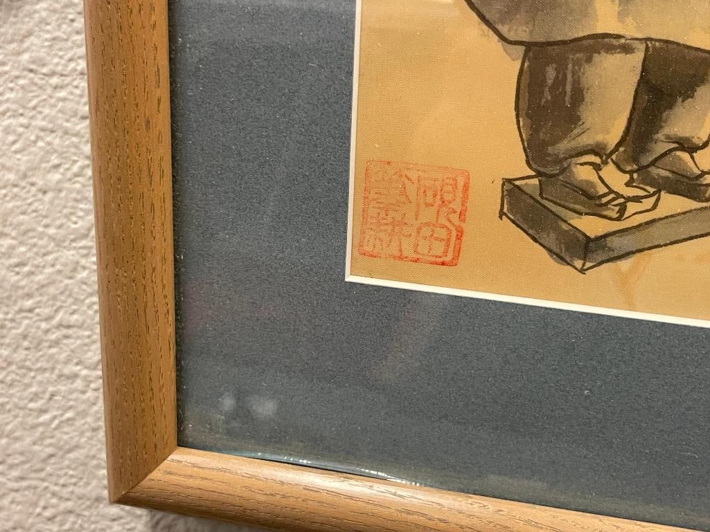 20TH CENTURY CHINESE TERRA COTTA ARMY WATERCOLOR ON SILK - 7