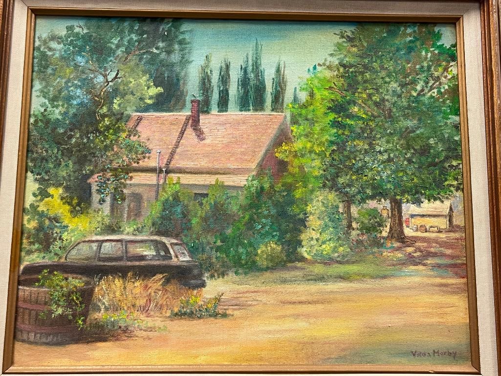 VELDA MORBY MINA, NV BORN ARTIST ORIGINAL OIL ON CANVAS TITLED HUMBOLDT HOUSE - 2