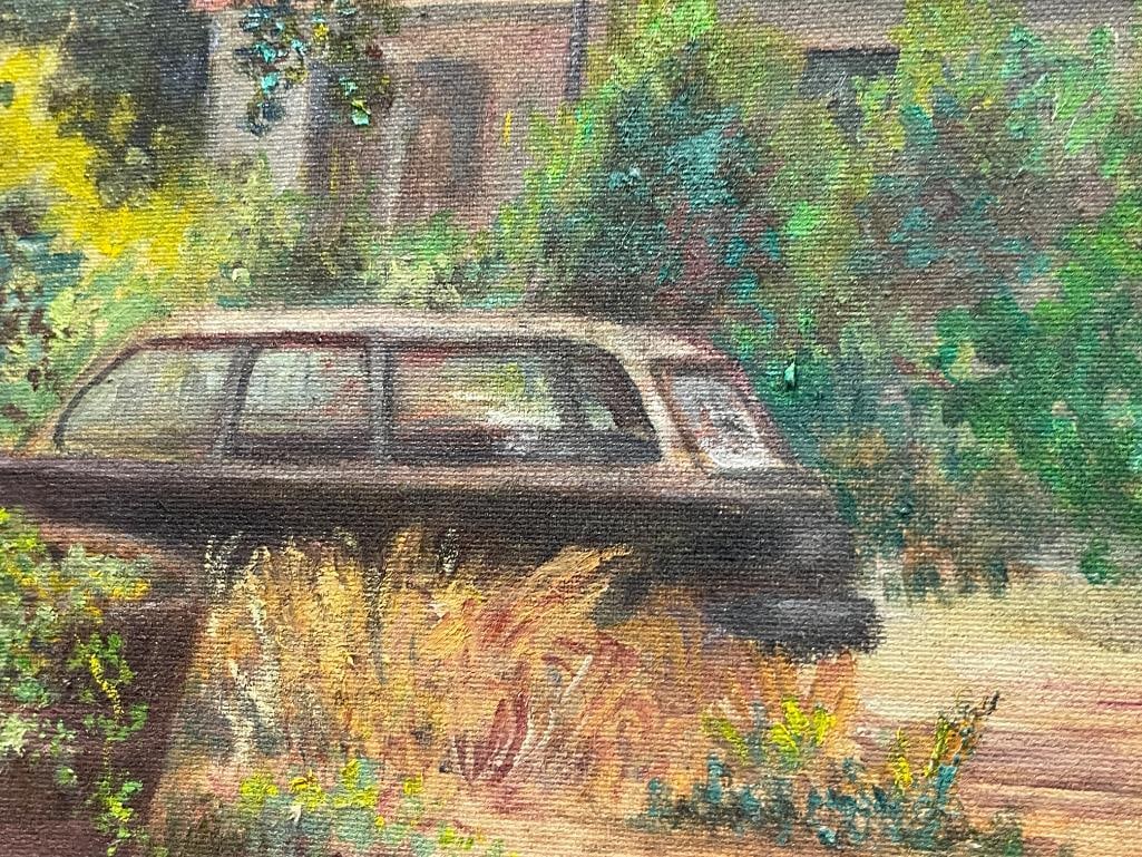 VELDA MORBY MINA, NV BORN ARTIST ORIGINAL OIL ON CANVAS TITLED HUMBOLDT HOUSE - 4