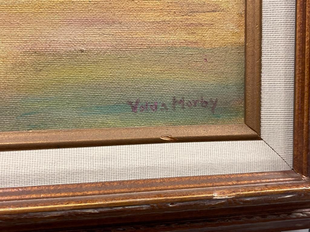 VELDA MORBY MINA, NV BORN ARTIST ORIGINAL OIL ON CANVAS TITLED HUMBOLDT HOUSE - 5