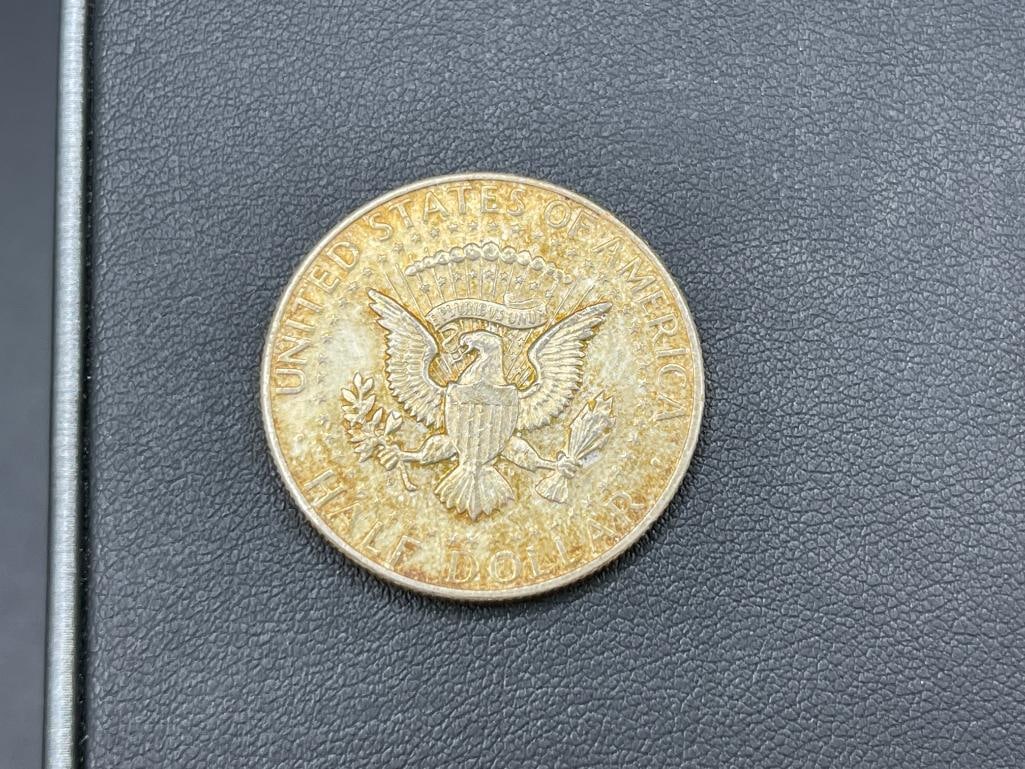 TWO 1964 U.S. KENNEDY 90% SILVER HALF DOLLARS - 4