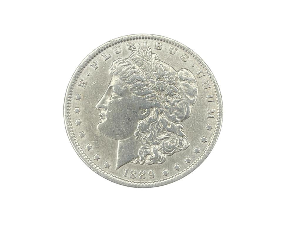 1889-O U.S. MORGAN SILVER DOLLAR: 90% SILVER