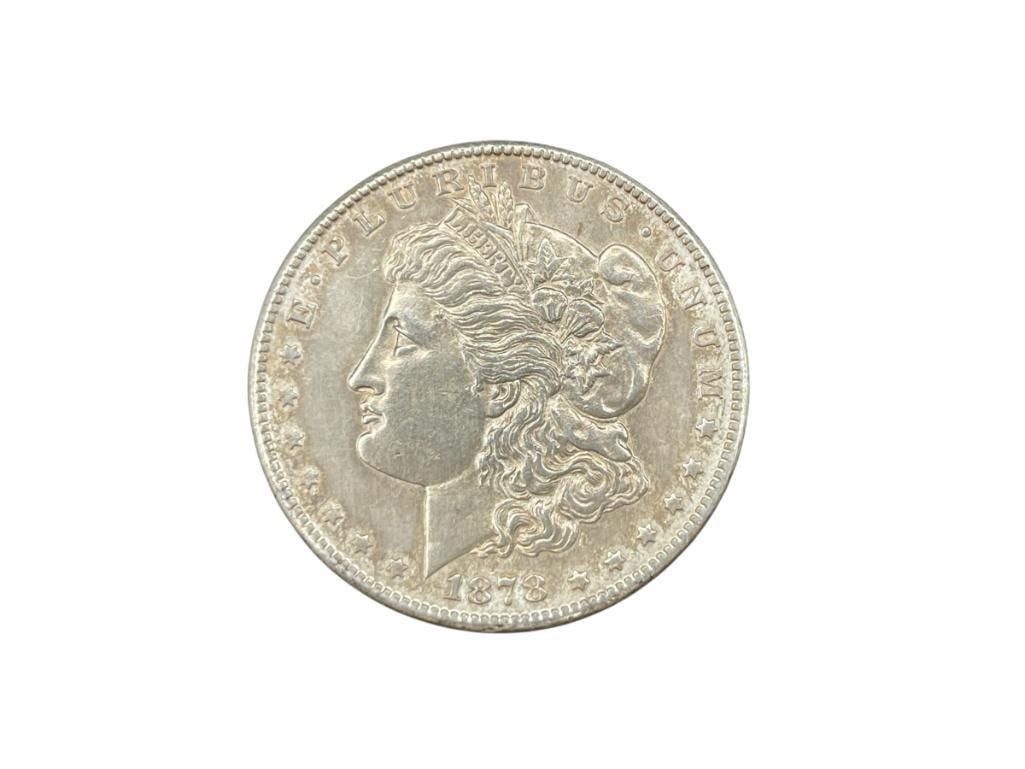 1878-S U.S. MORGAN SILVER DOLLAR: 90% SILVER