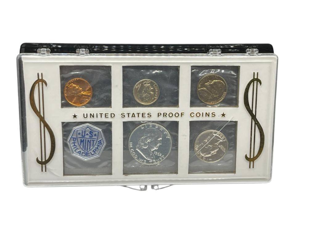 1962 U.S. MINT PROOF SET FEATURING THREE 90% SILVER COINS (1 of 6)