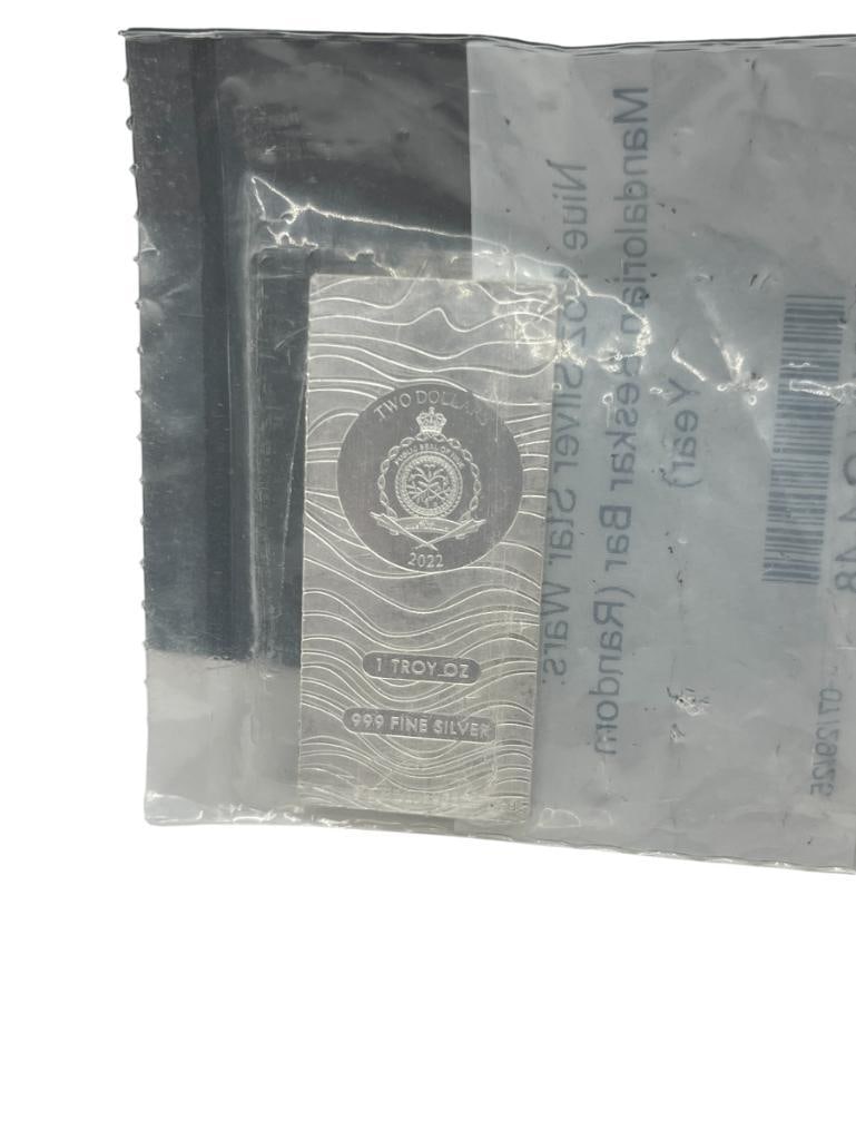 APMEX ISSUED 2022 NIUE STAR WARS MANDALORIAN BESKAR .999 FINE SILVER $2 BAR: 1 TROY OUNCE