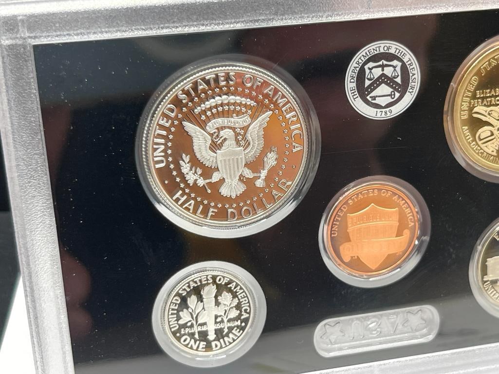 2020 U.S. MINT SILVER PROOF SET FEATURING SEVEN .999 FINE SILVER COINS - 10