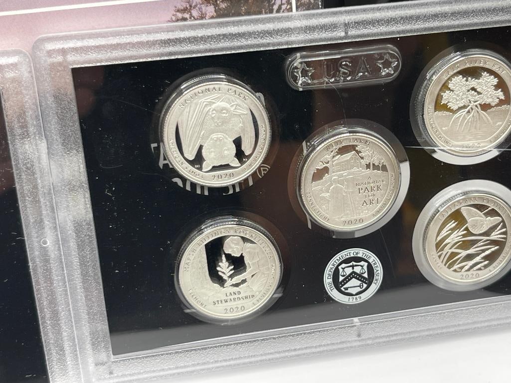 2020 U.S. MINT SILVER PROOF SET FEATURING SEVEN .999 FINE SILVER COINS - 5