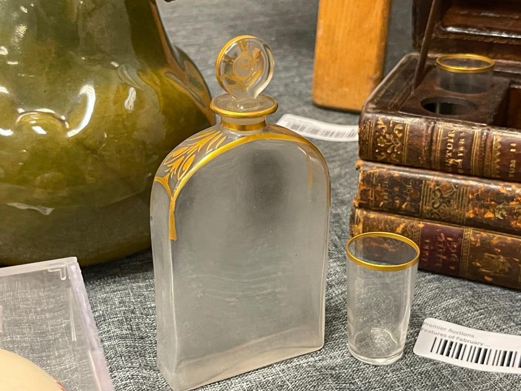 LATE 19TH, EARLY 20TH CENTURY FRENCH TROMPE L'OEIL LIQUOOR TANTALUS BOX OR LIQUOR CELLAR - 5