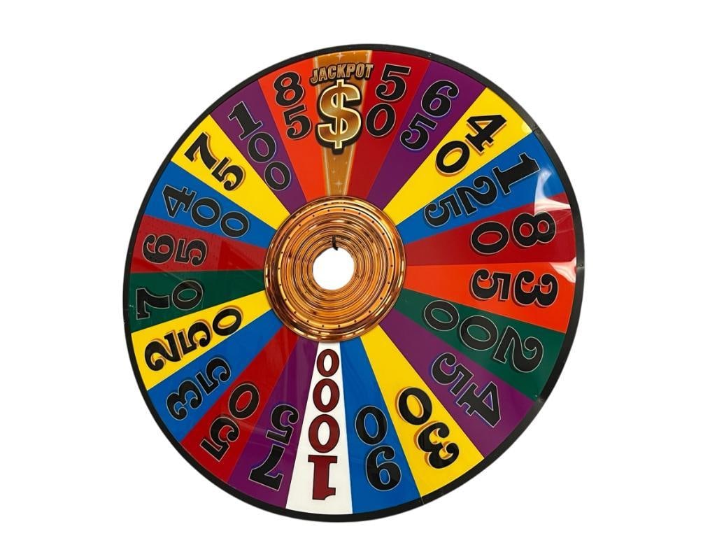 WHEEL OF FORTUNE ACRYLIC GAME WHEEL REPLICA: 32" ROUND