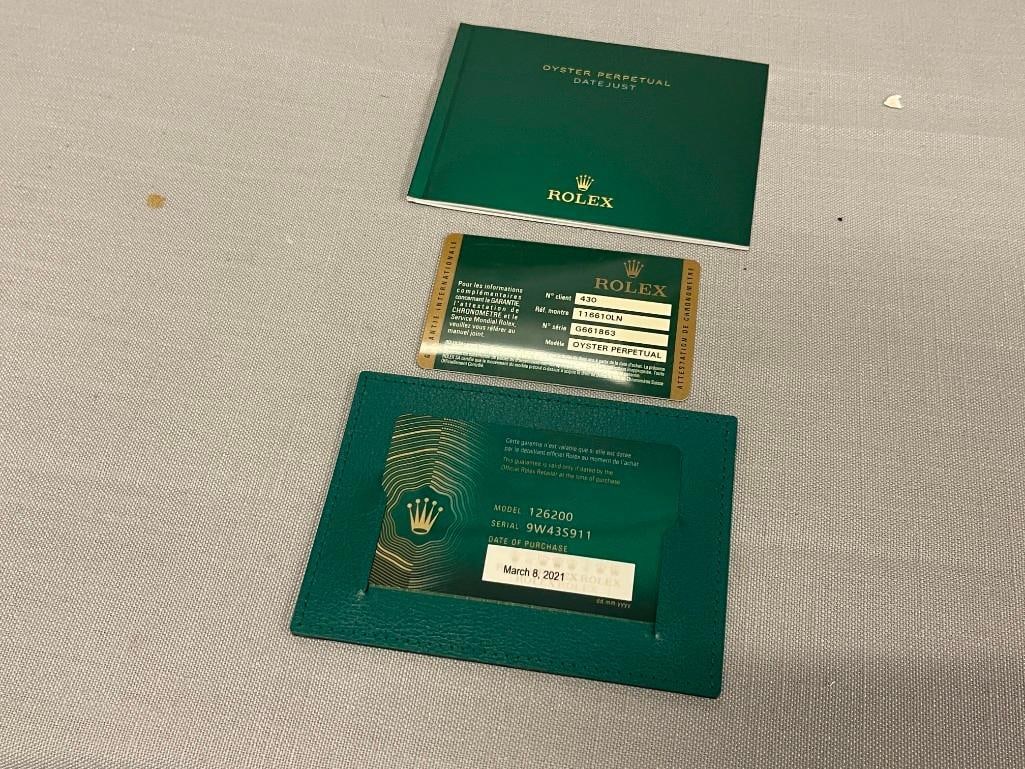 2019 ROLEX DATEJUST OYSTER PERPETUAL SUPERLATIVE CHRONOMETER WRISTWATCH - 16