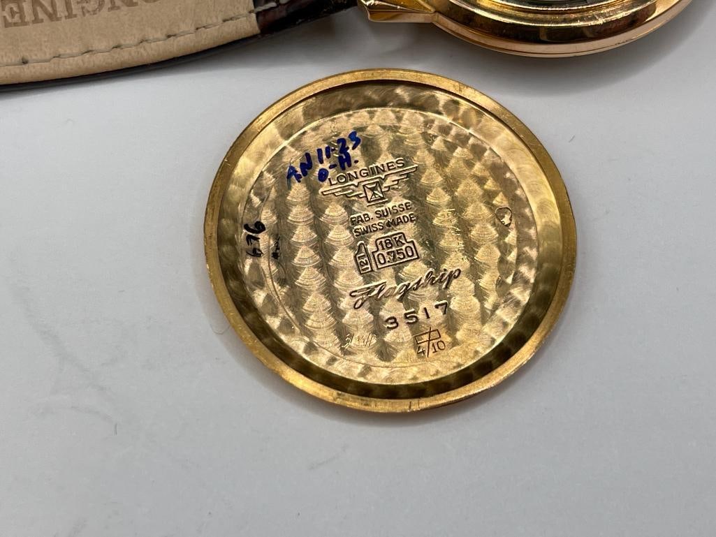 LONGINES FLAGSHIP AUTOMATIC 17 JEWELS WRISTWATCH FEATURING 18K ROSE GOLD CASE - 9