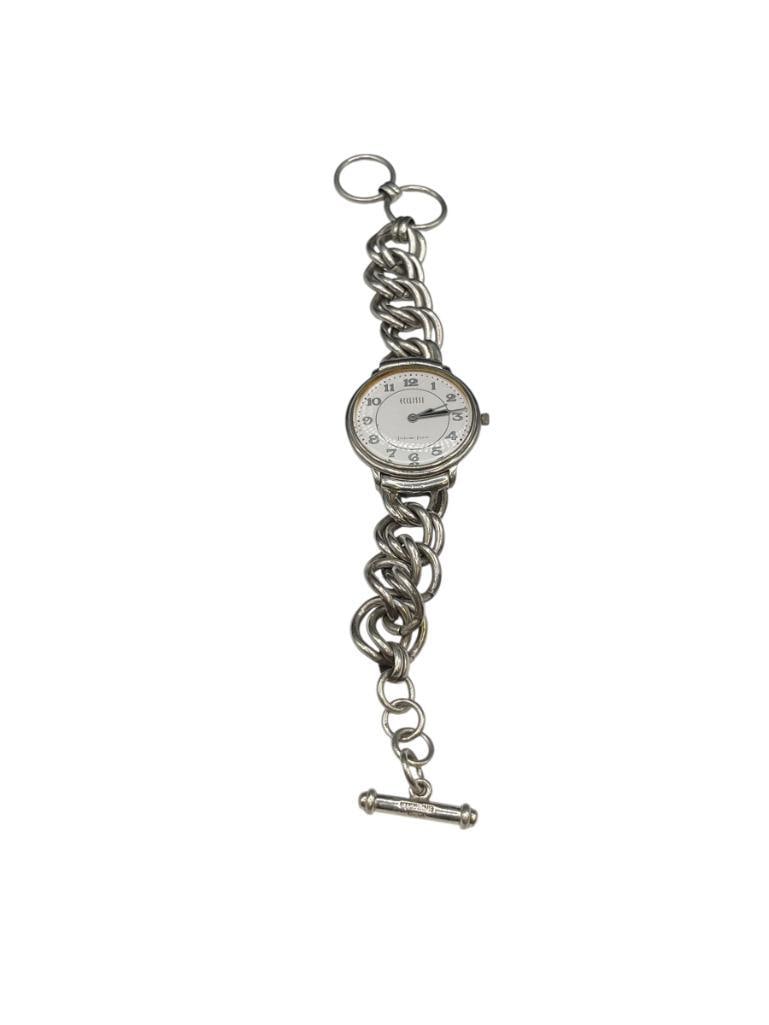 ECCLISSI HEAVY LINK STERLING SILVER WRISTWATCH BRACELET (1 of 6)