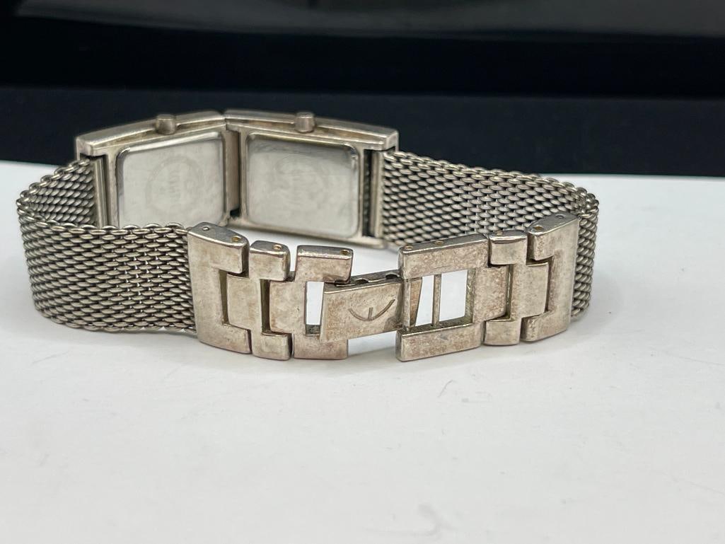ECCLISSI MESH BAND STERLING SILVER WRISTWATCH BRACELET - 4
