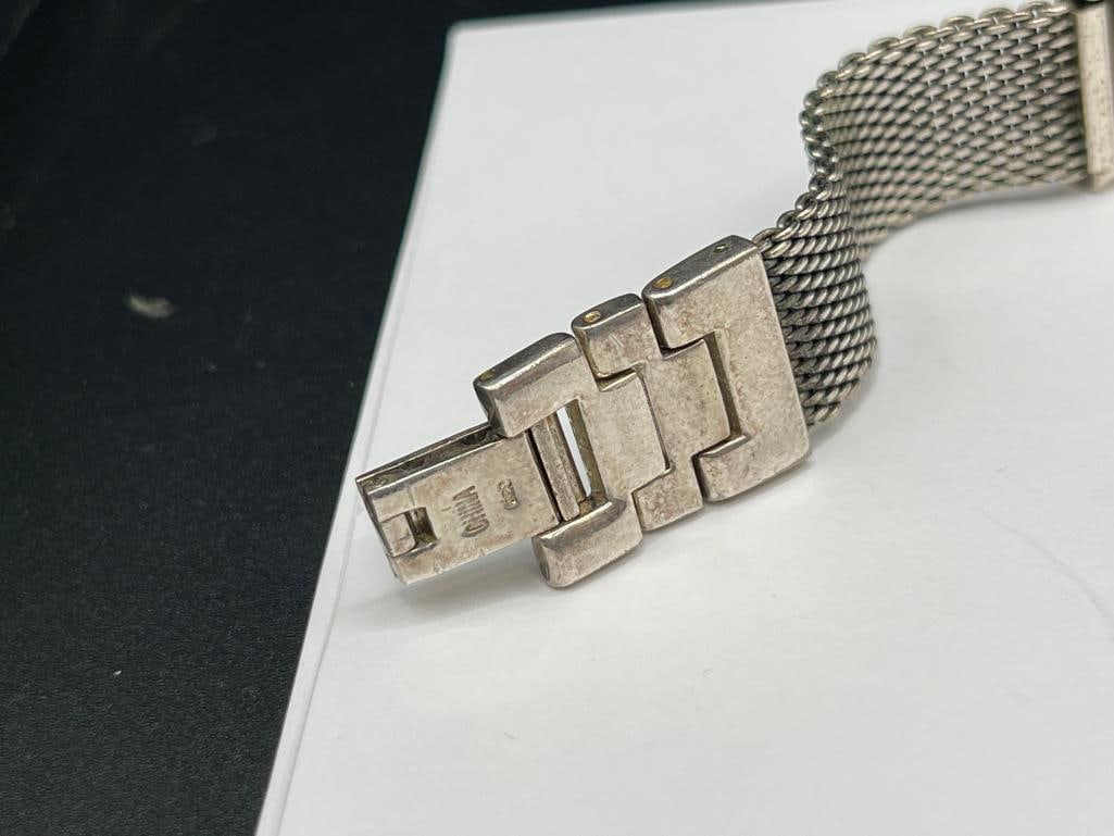 ECCLISSI MESH BAND STERLING SILVER WRISTWATCH BRACELET - 6