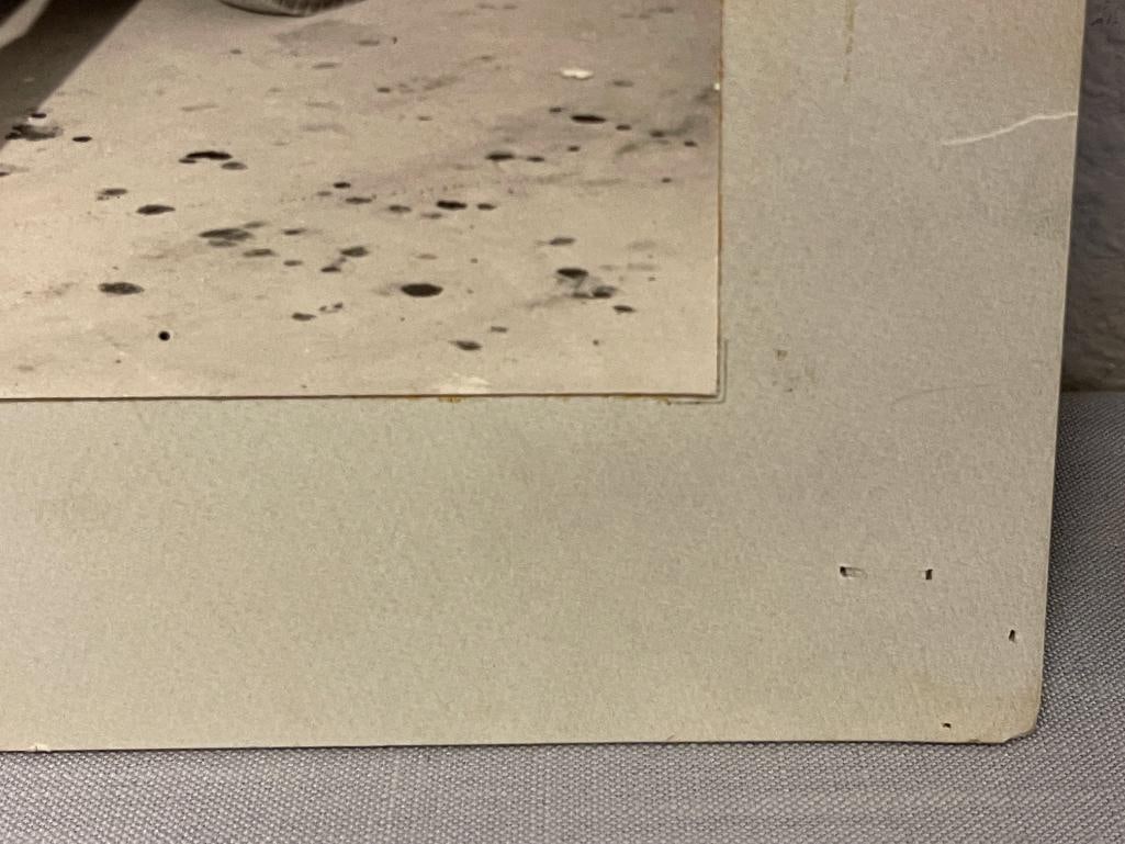 CIRCA 1950'S BLACK AND WHITE PHOTOGRAPH OF DRIVER FOR RENO LAUNDRY NEXT TO METRO VAN - 5