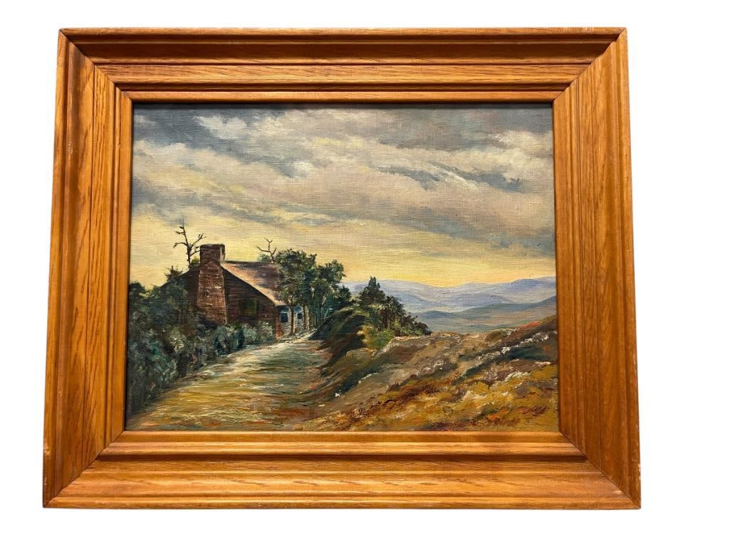 ORIGINAL OIL ON CANVAS LANDSCAPE SCENE (1 of 6)