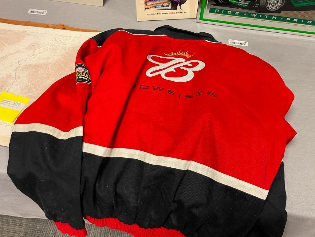 WINNERS CIRCLE BUDWEISER DALE EARNHARDT JR NASCAR STYLED SPONSOR JACKETS - 4