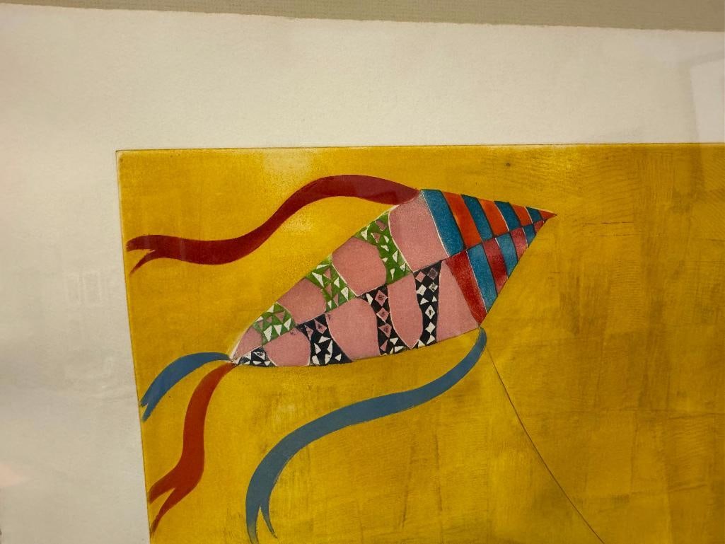 GRACIELDA RODO BOULANGER RENOWN BOLIVIAN ARTIST LIMITED EDITION PRINT TITLED KITE OR KITE FLYER - 9