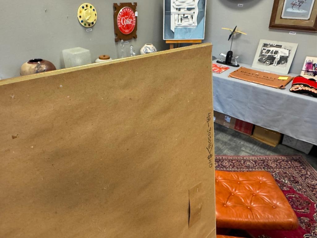 NEICLASSICAL STYLED BEVELED FRAMED MIRROR GOLD IIN COLOR - 7