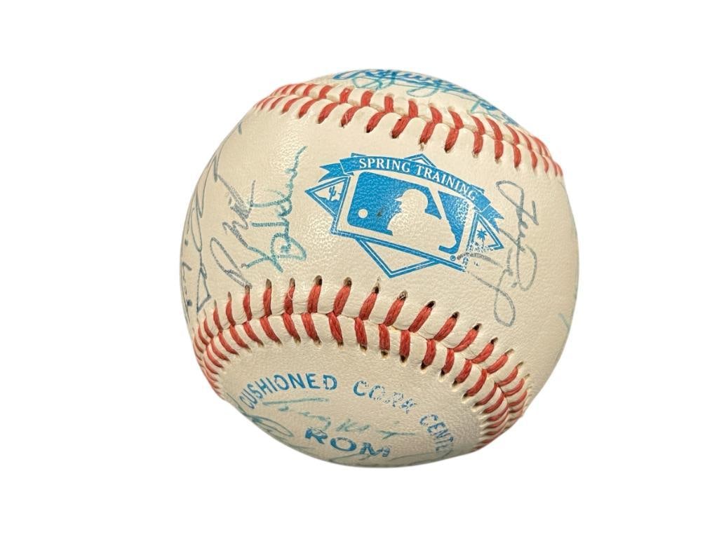 SIGNED / AUTOGRAPHED TEAM BASEBALL 24 SIGNATURES RAWLINGS SPRING TRAINING BALL (1 of 1)
