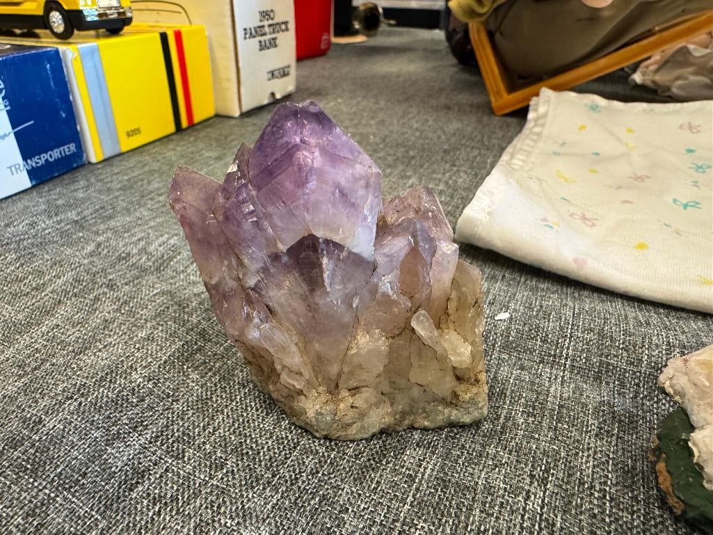 CITRINE AND AMETHYST QUARTZ CRYSTAL CLUSTERS - 3